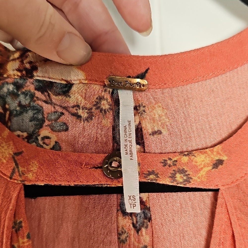 Free People XS Floral Boho Mini Dress - Picture 2 of 13